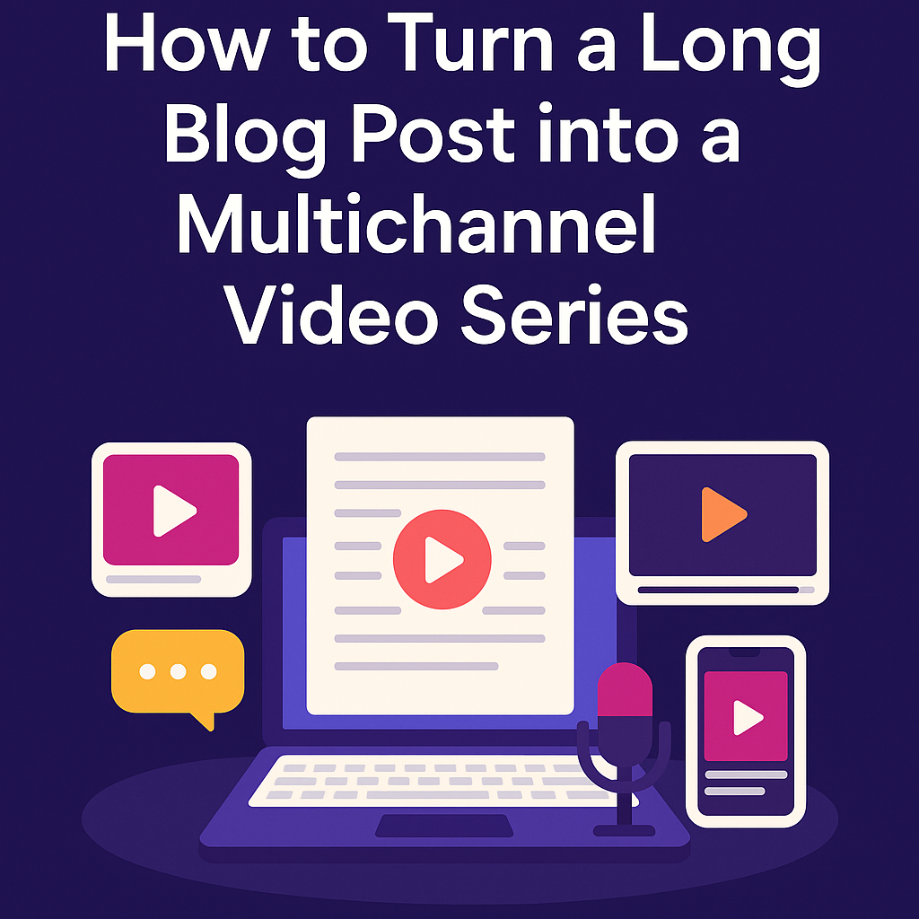 How to Turn a Long Blog Post into a Multichannel Video Series